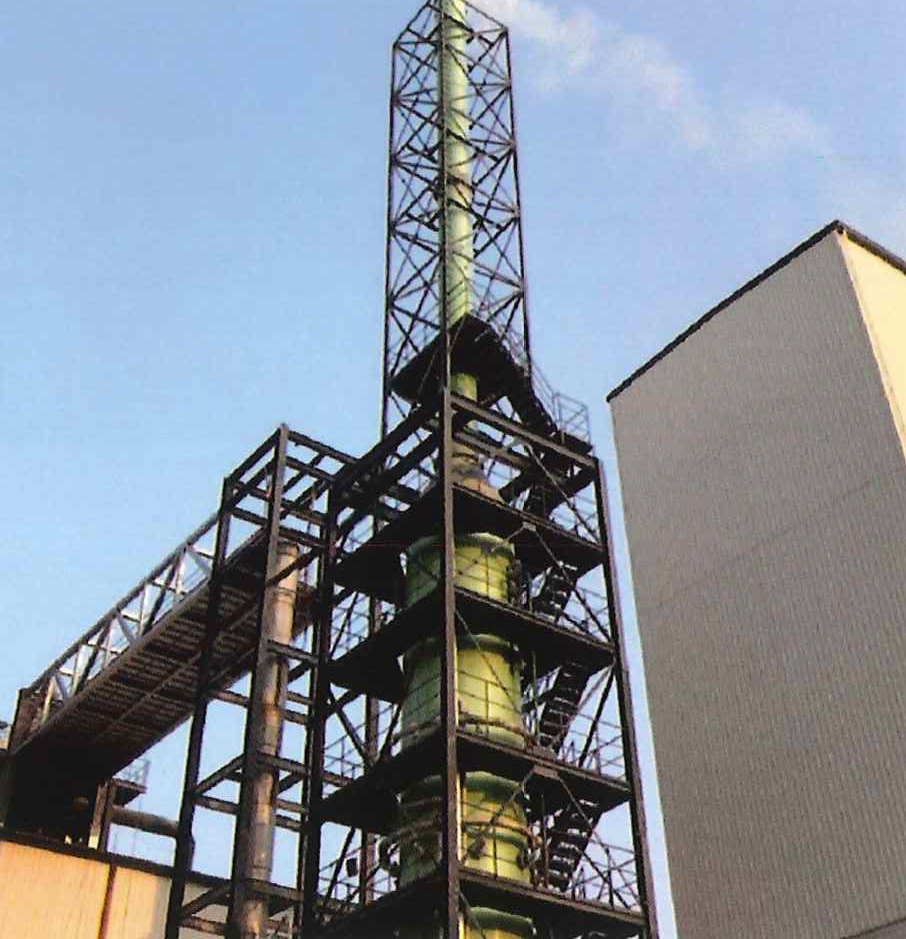 重慶國際復合材料股份有限公司年產10萬噸高性能玻璃纖維生產線廢氣脫硫除氟總包工程